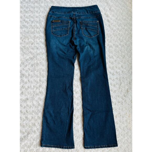 REKUCCI Womens Pull-on Bootcut Denim Cotton Jeans with real pockets Size 6 - Picture 9 of 16